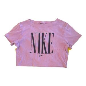 Nike Light Pink Logo Crop Top